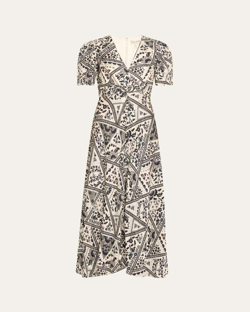 Lea Printed Long Dress