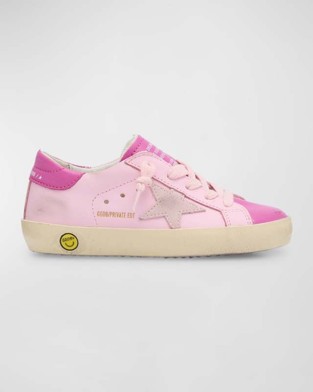 Girl's Superstar Leather Sneakers, Baby/Toddlers
