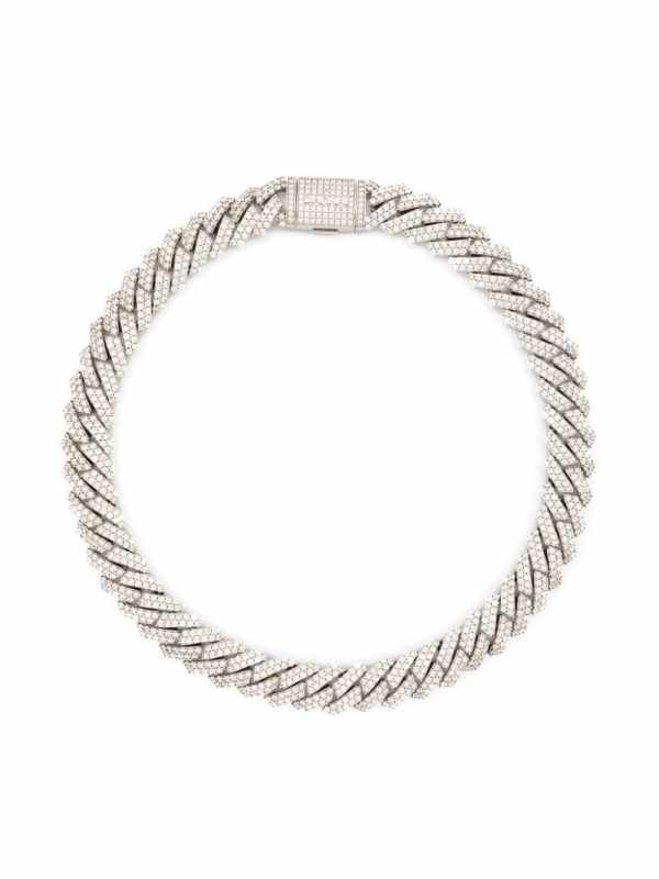 Cuban embellished choker necklace