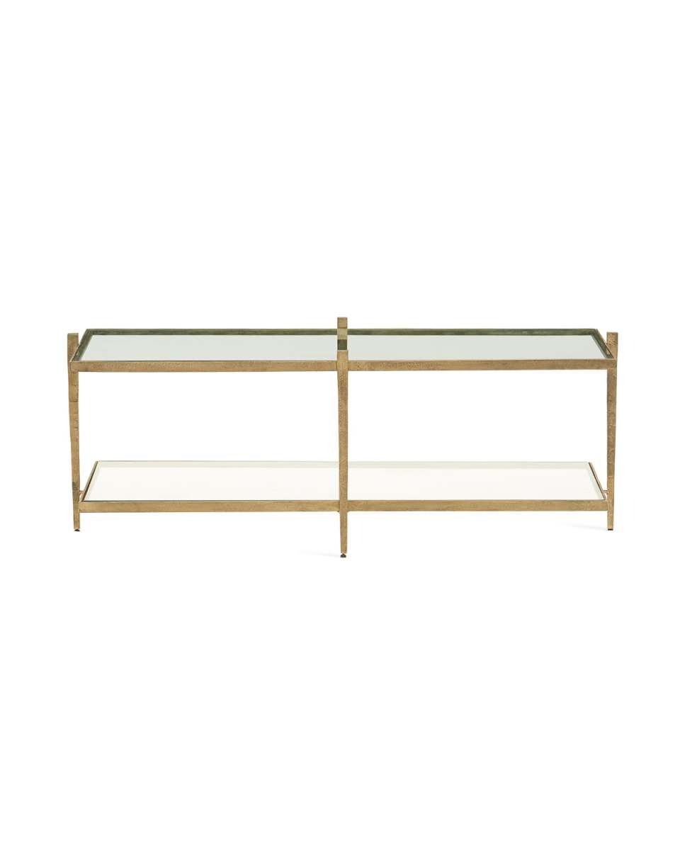 Laforge Antiqued Gold Coffee Table