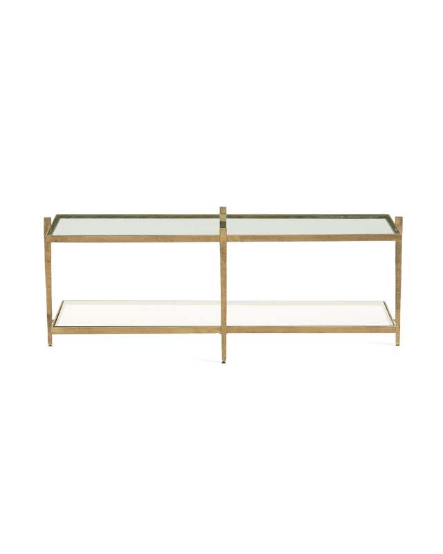 Laforge Antiqued Gold Coffee Table