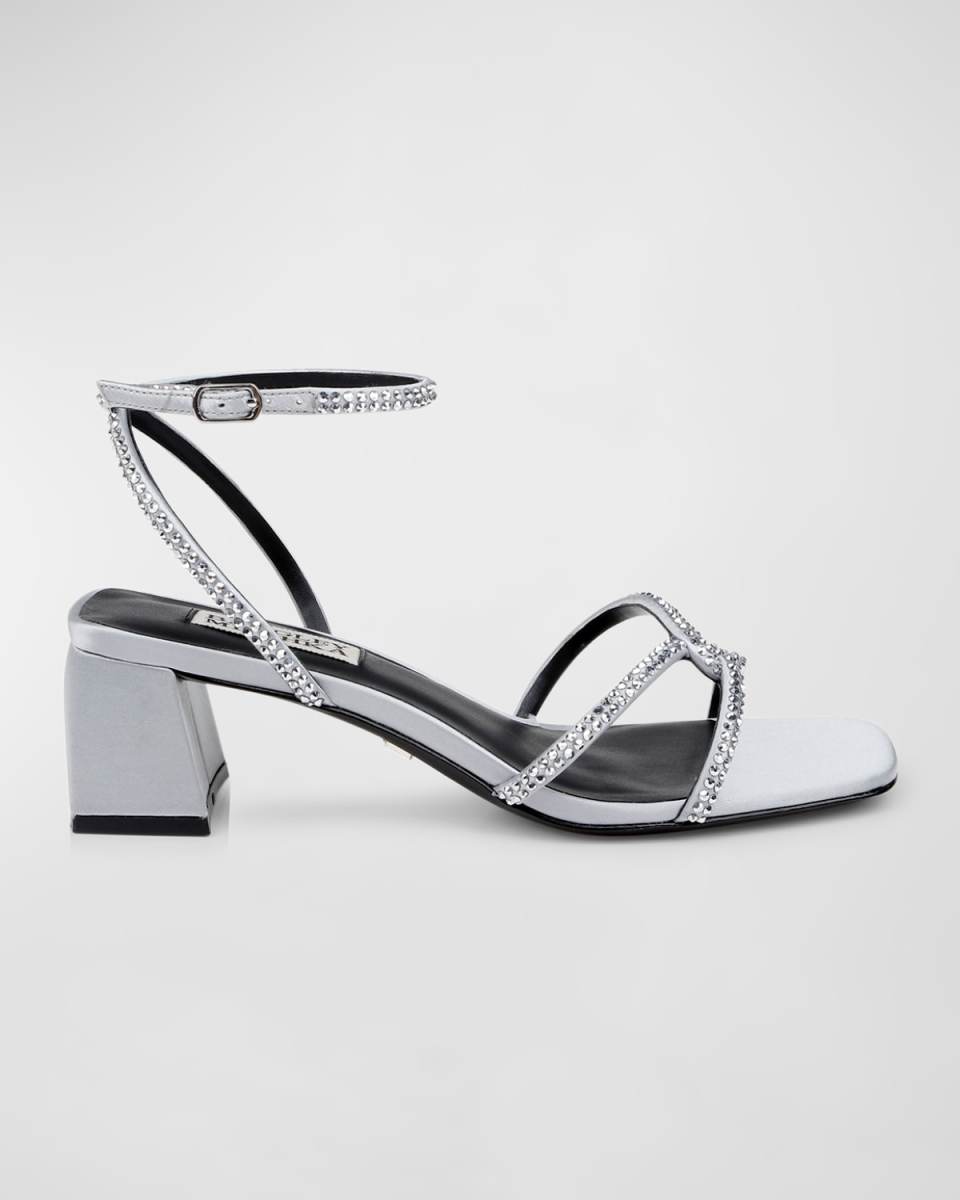 Brisa Strass Ankle-Strap Sandals