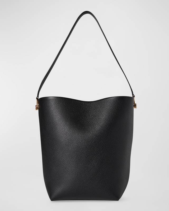 Hook Large N/S Tote Gold in Lux Grained Calfskin