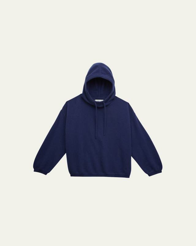 Boy's Linosa Cashmere Hoodie, Size 6-12