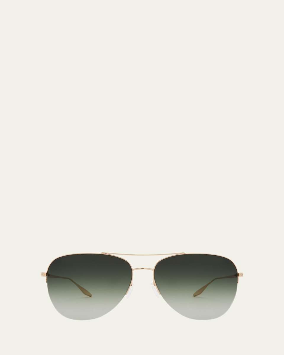 Chevalier Green Titanium Aviator Sunglasses