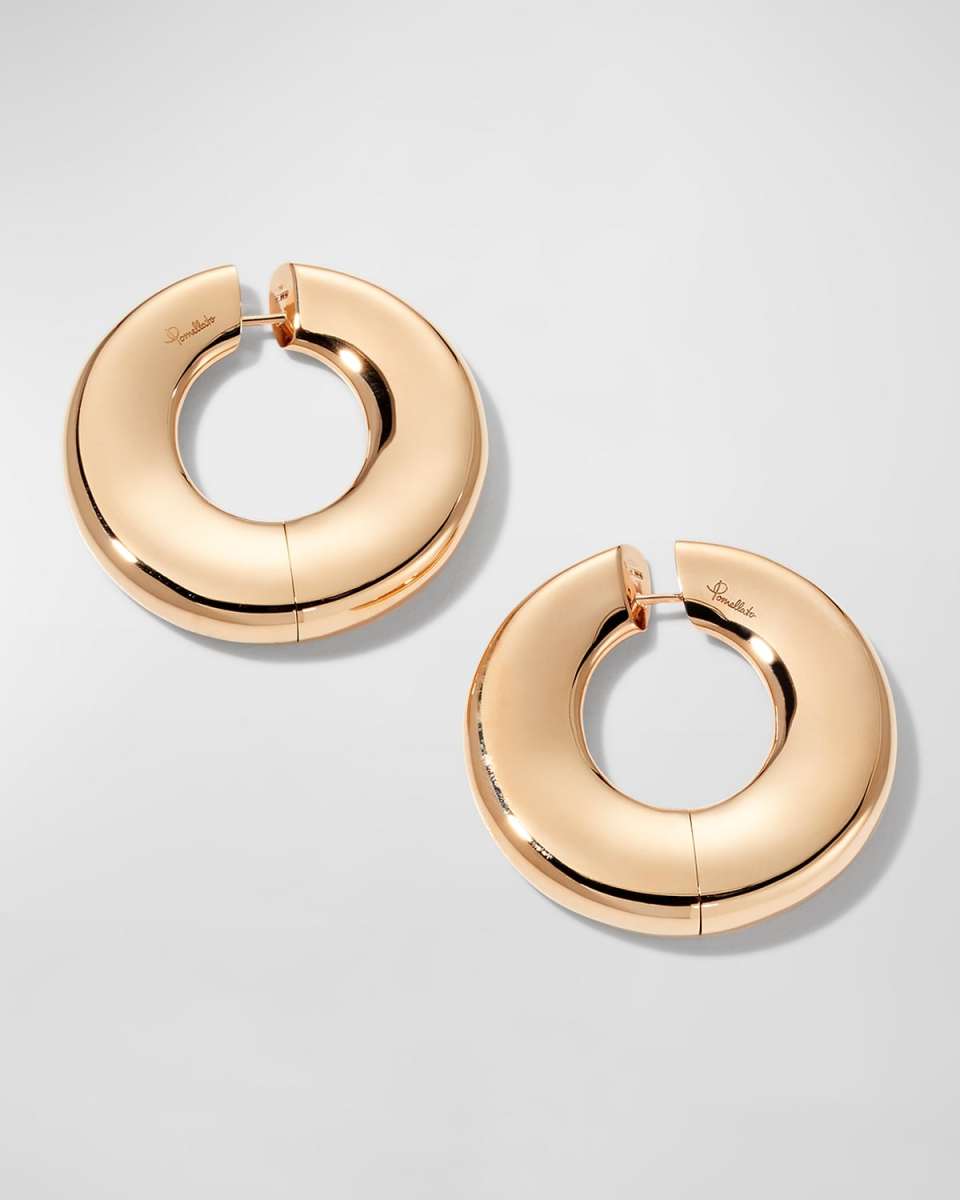 Iconica Rose Gold Hoop Earrings