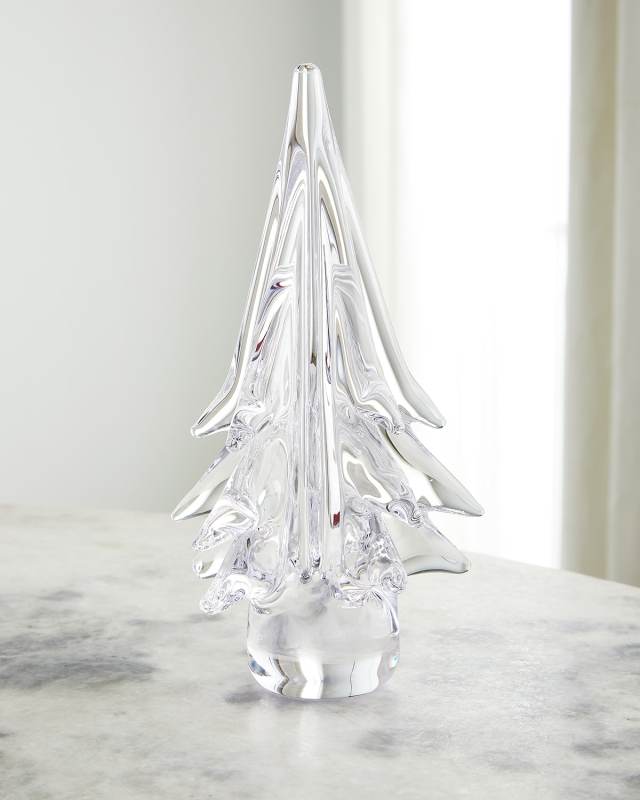 Spruce Evergreen 10" Glass Decor