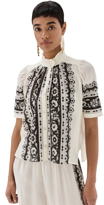 Alix of Bohemia Winnie Noir Riviera Shirt Black