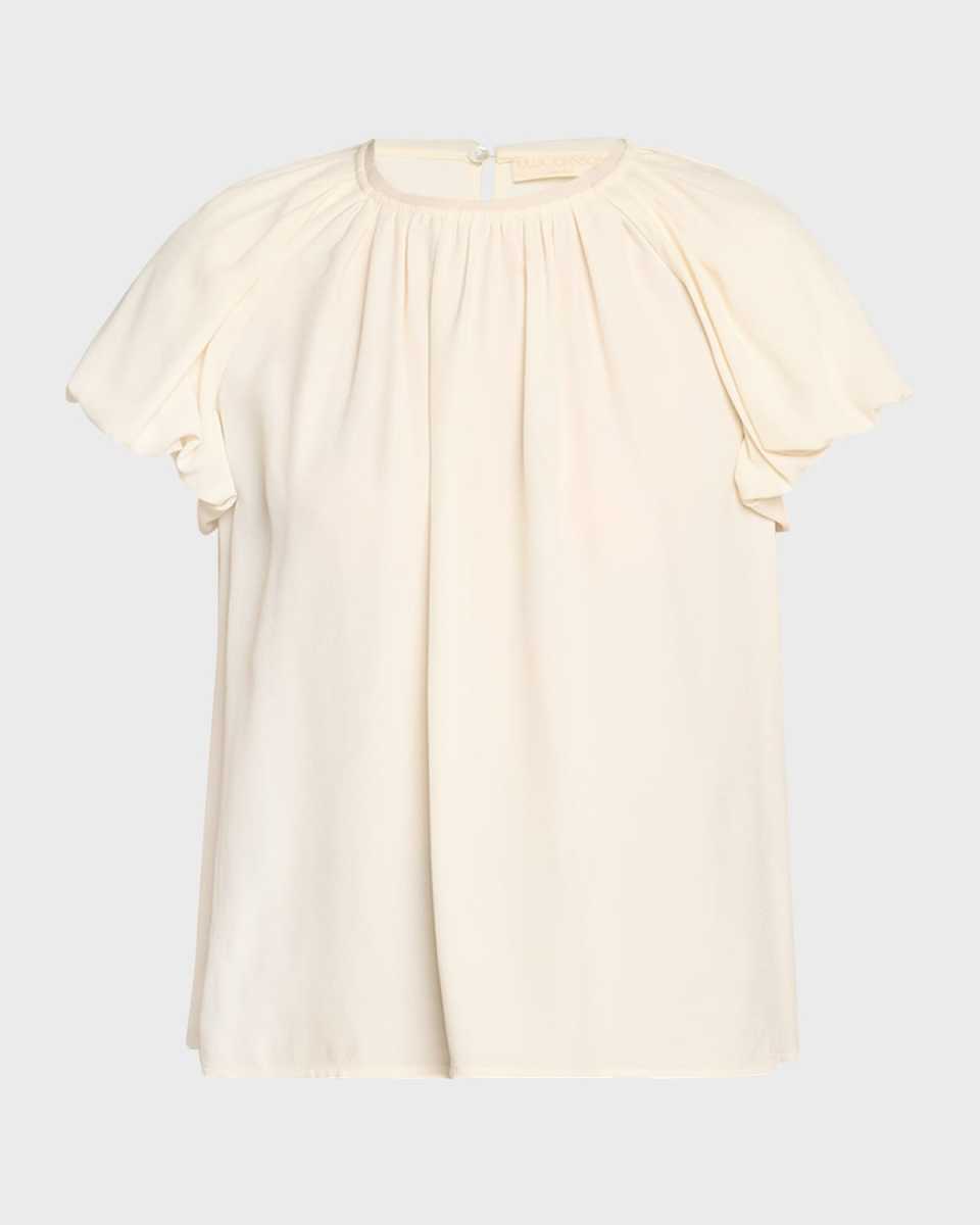 Astra Short Puff-Sleeve Top
