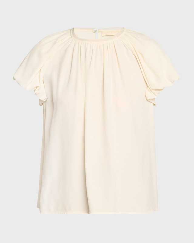 Astra Short Puff-Sleeve Top