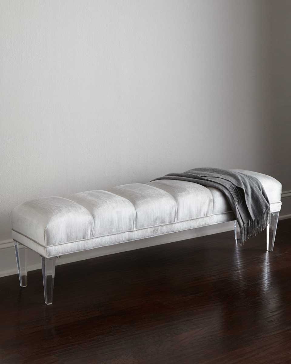 Becky Acrylic-Leg Bench 60"