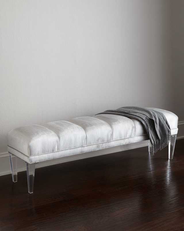 Becky Acrylic-Leg Bench 60"