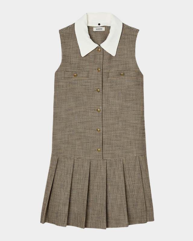 Yale Micro Houndstooth Mini Dress