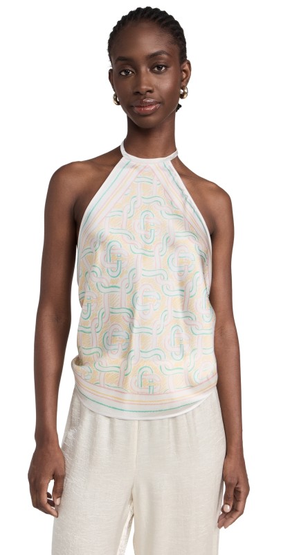 Casablanca Scarf Top Crayon Monogram
