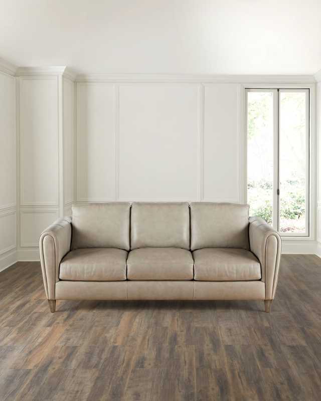Brooklyn Leather Sofa, 84"