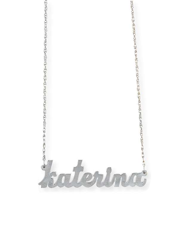 Serafina Personalized Mini Nameplate Necklace