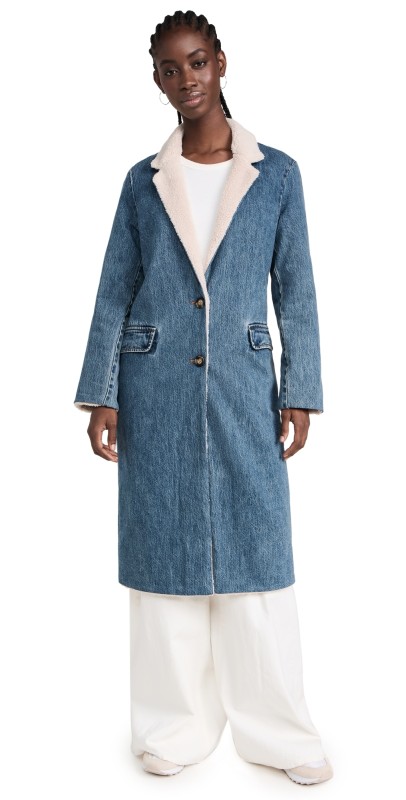 Still Hereherpa Dimes Coat in Classic Blue Classic Blue