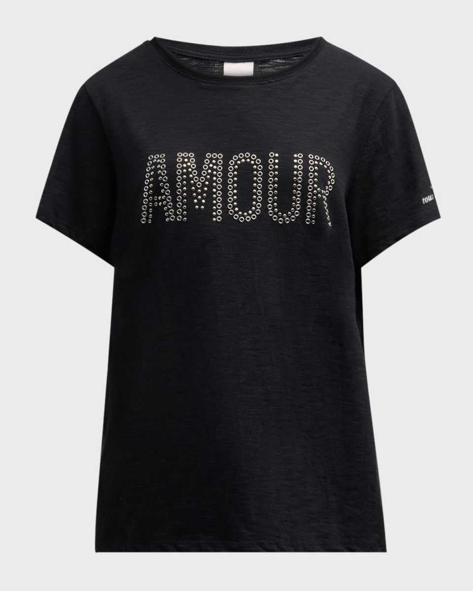 Grommet Amour Short-Sleeve Cotton T-Shirt