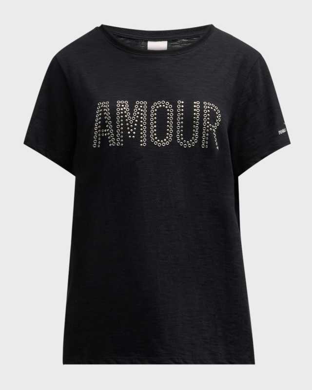 Grommet Amour Short-Sleeve Cotton T-Shirt