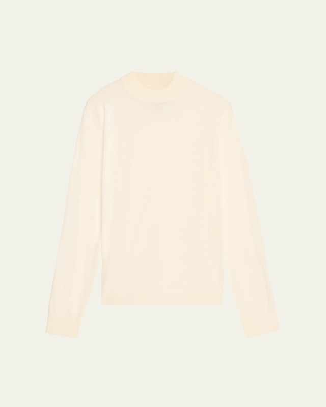 Mock Neck Wool Sweater