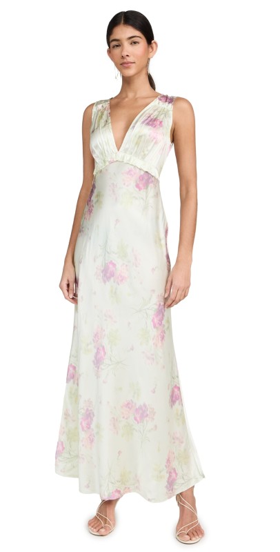 LoveShackFancy Suniva Dress Peachy Sage