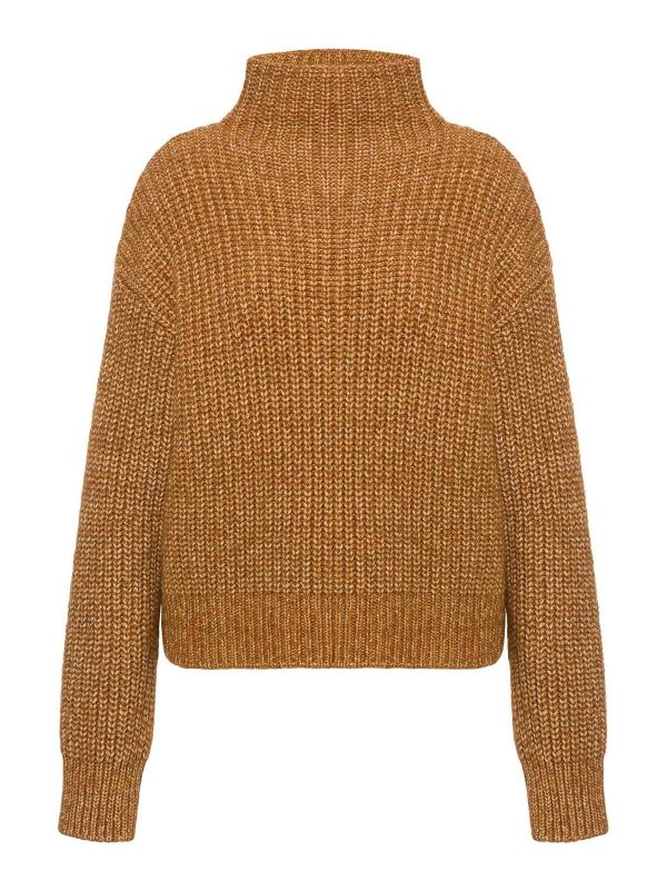 Alberta Ferretti Pull Col Bateau - Marron