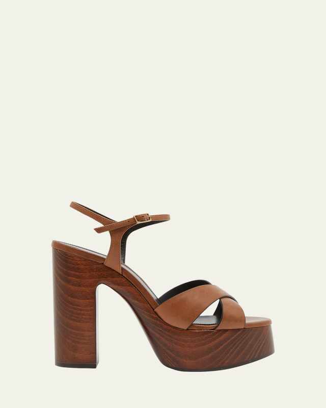 Bianca Crisscross Platform Sandals