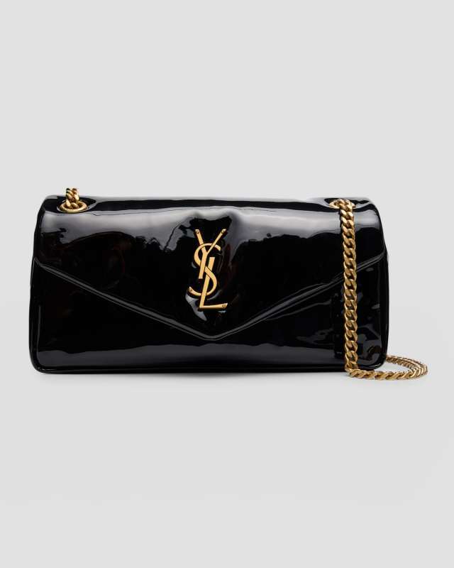 Claypso Small YSL Shoulder Bag in Patent Leather