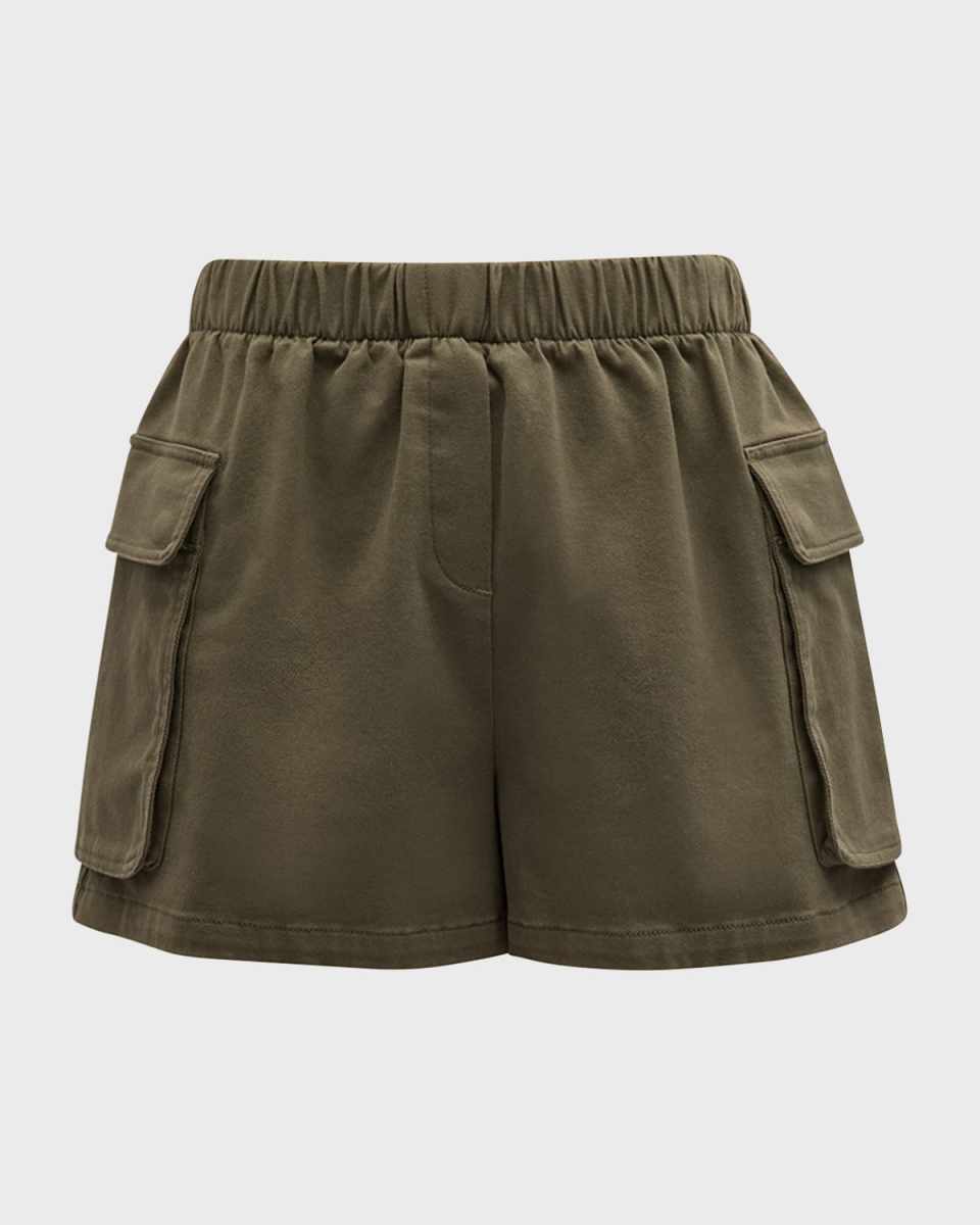 Cotton Twill Cargo Shorts