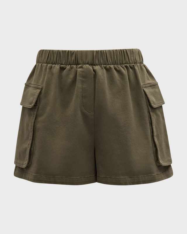 Cotton Twill Cargo Shorts