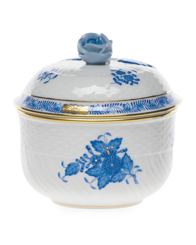 CHINESE BOUQUET BLUE COVERED