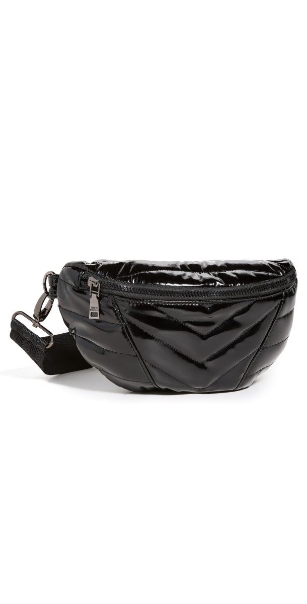 Think Royln Little Runaway Bag Black Patent