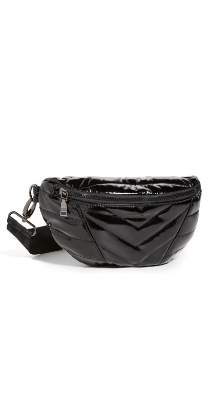 Think Royln Little Runaway Bag Black Patent