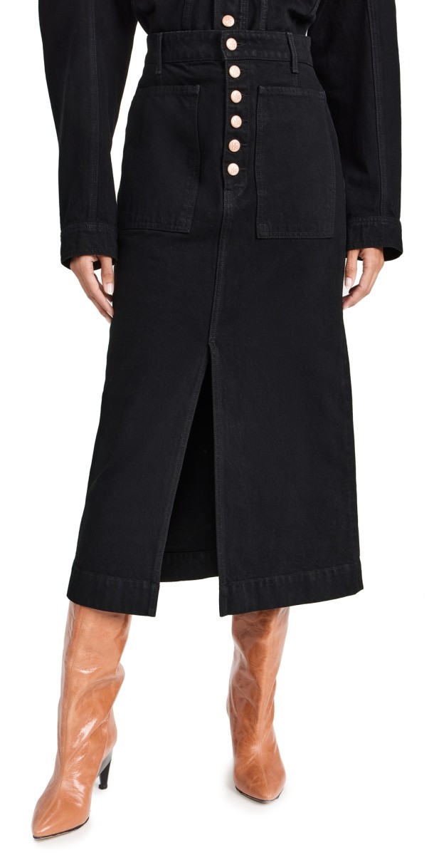 Ulla Johnson The Bea Skirt Noir Wash