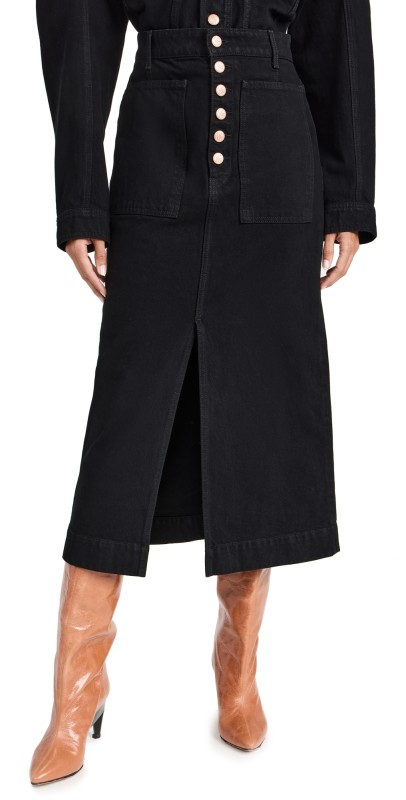 Ulla Johnson The Bea Skirt Noir Wash