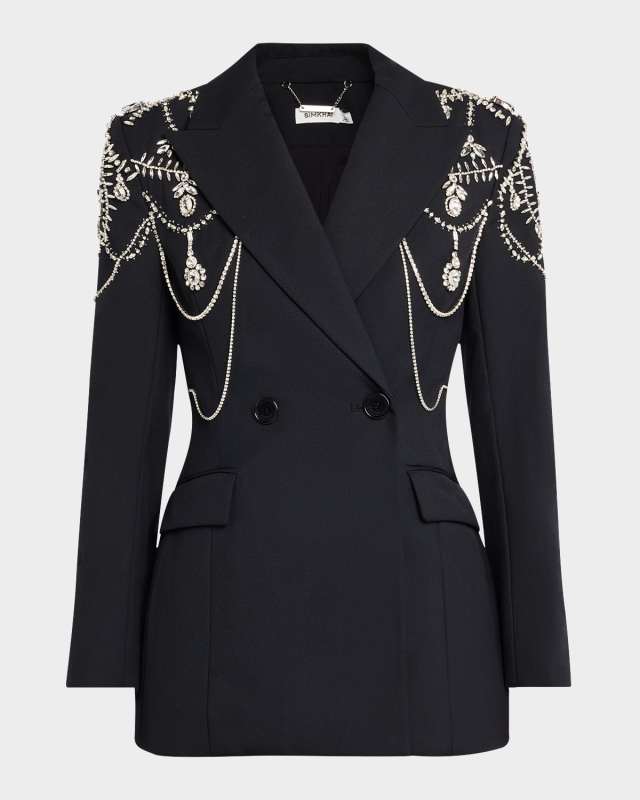 Getty Crystal-Embellished Blazer