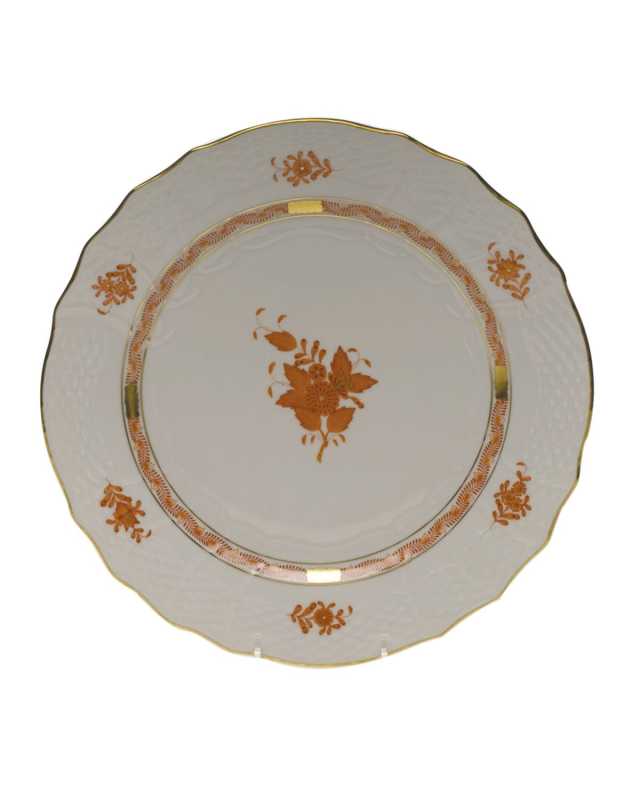 Chinese Bouquet Rust Service Plate