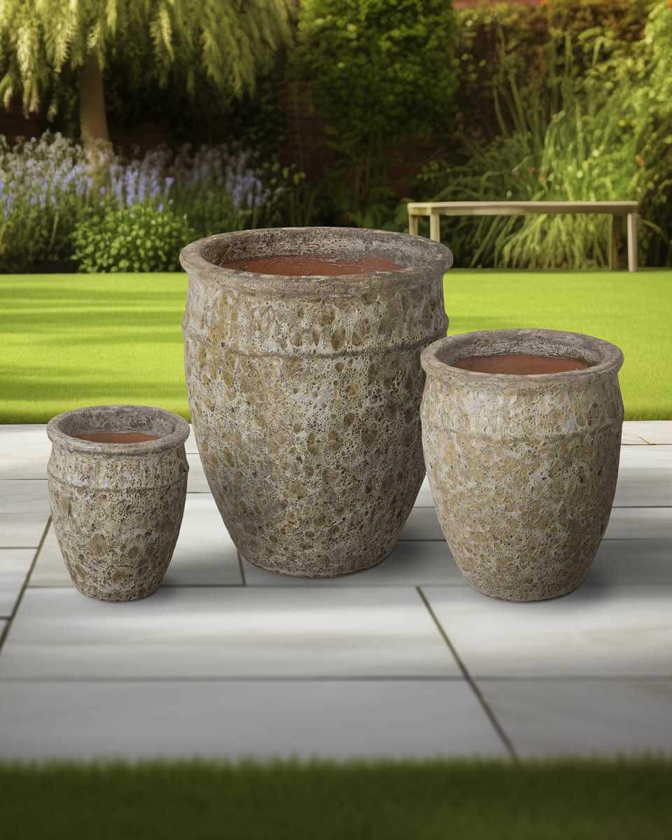 Graphic Design Planters, Set of 3