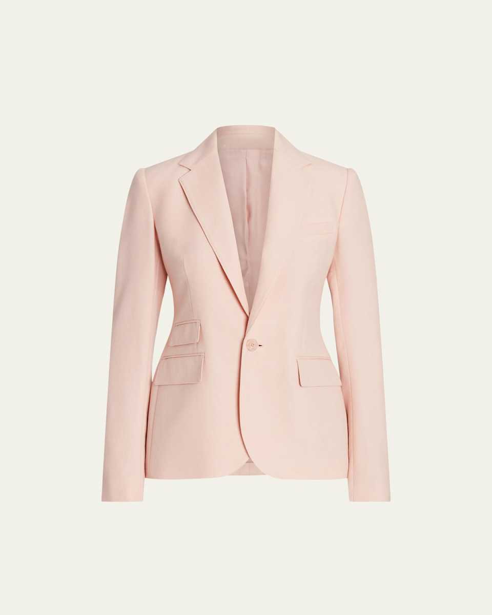 Parker Cashmere Single-Breasted Blazer Jacket