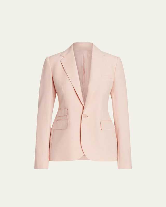 Parker Cashmere Single-Breasted Blazer Jacket