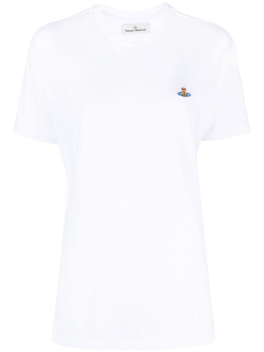 Orb-embroidered cotton T-shirt