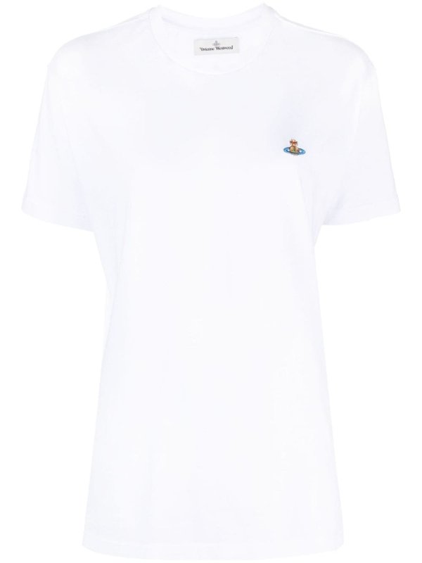 Orb-embroidered cotton T-shirt