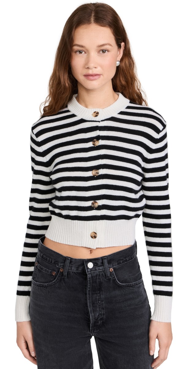 Ciao Lucia Filipa Cashmere Cardigan Stripe