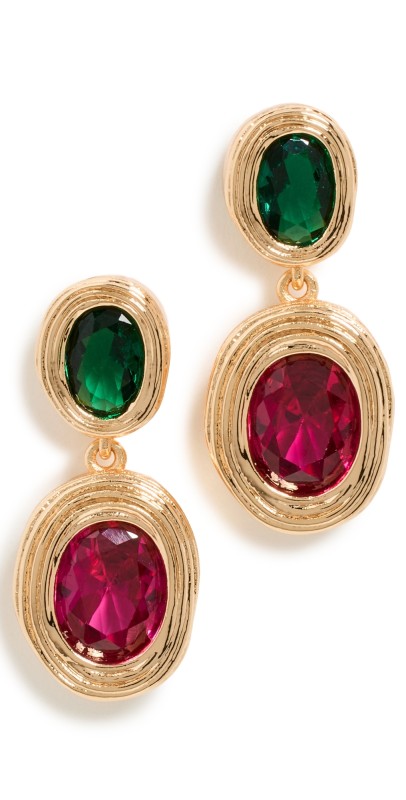 Luv Aj The Royale Stone Drop Studs Gold