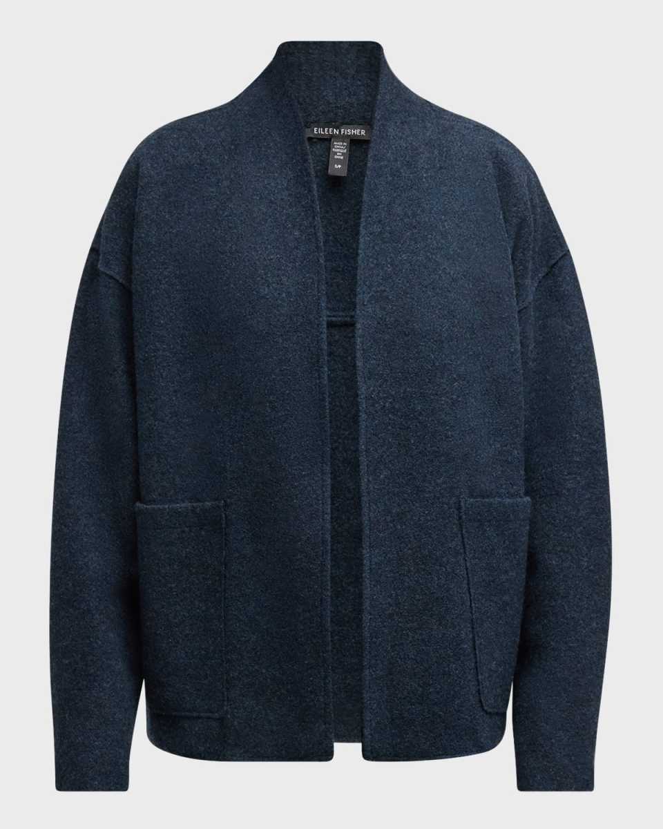 Petite Open-Front Boiled Wool Jack