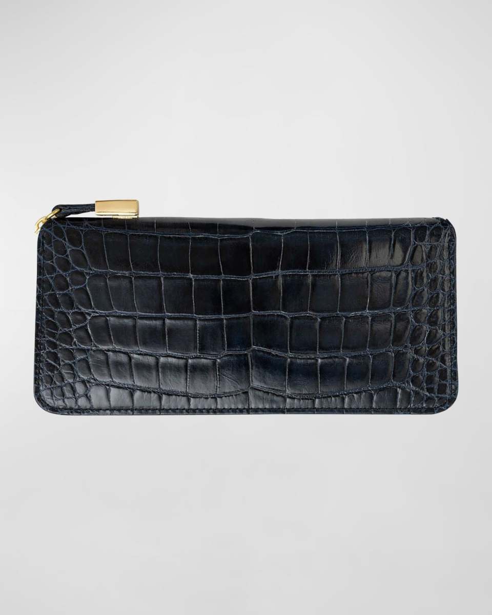 Zip Alligator Continental Wallet