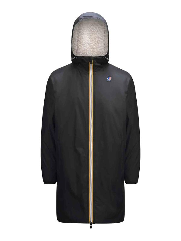k-way Manteau En Fourrure - Noir