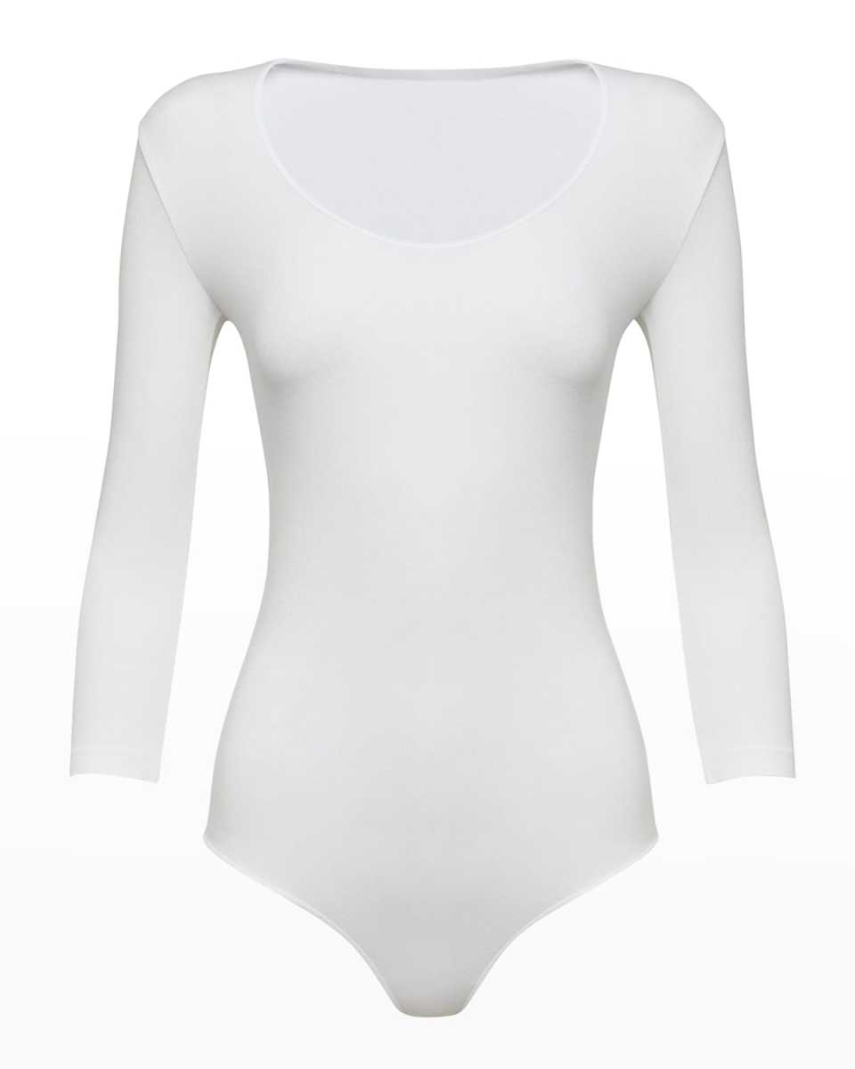 Tokio 3/4-Sleeve Thong Bodysuit
