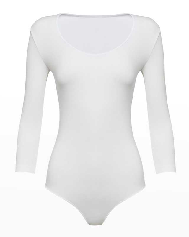 Tokio 3/4-Sleeve Thong Bodysuit