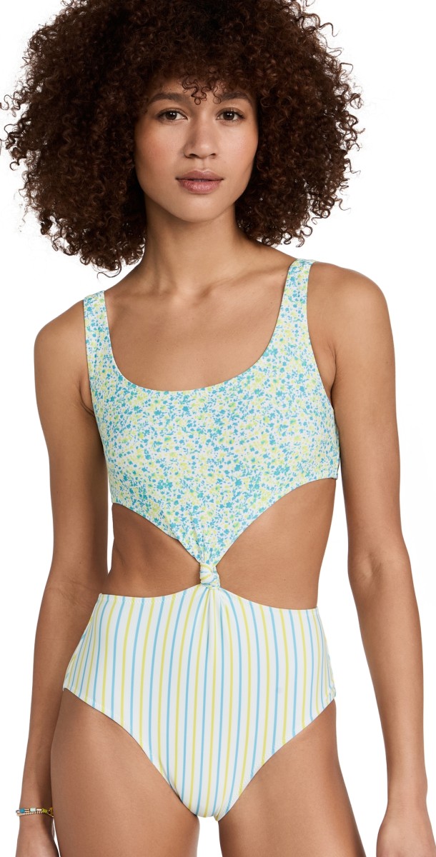 Solid & Striped The Bailey One Piece Swimsuit Painted Ditsy Floral